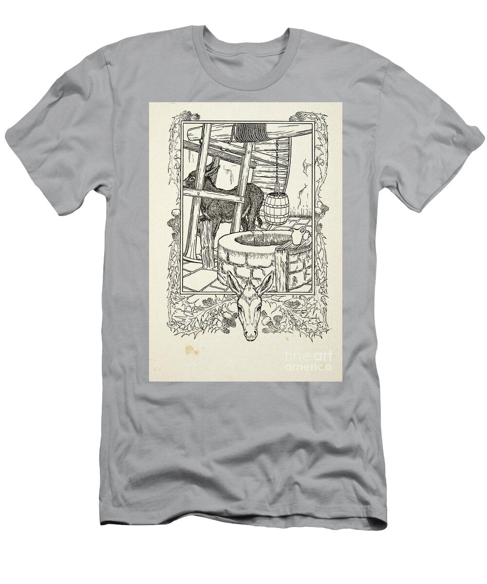 Drawing Water From a Hundred Anecdotes of Animals 1924 Percy James Billinghurst T-Shirt