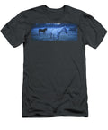 Dreamy Blue Mystery Horses Animal Images T-Shirt