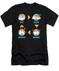 Eat Sleep Repeat Wheek Hamster Moon T-Shirt