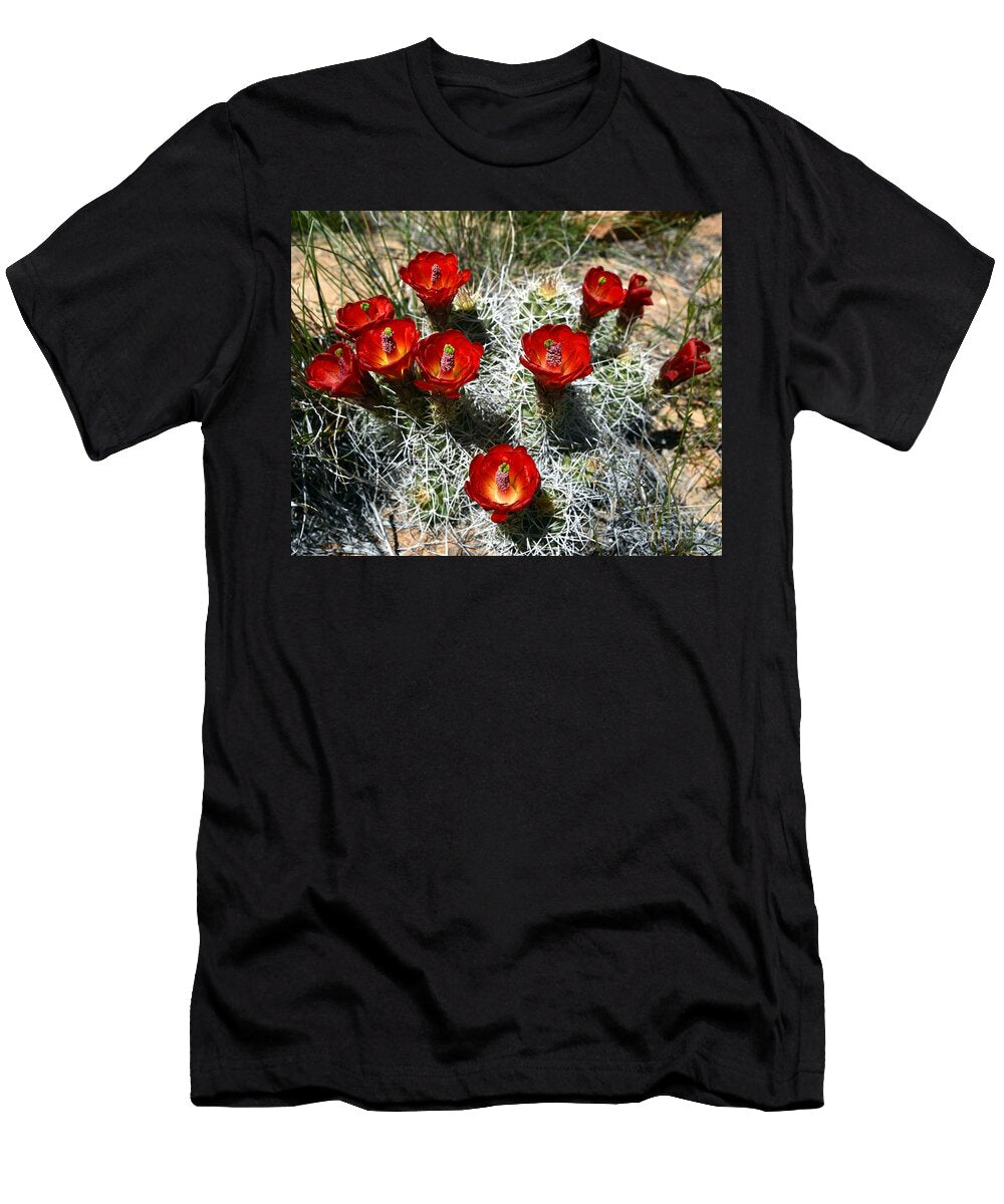 Echinocereus Triglochidiatus Hedgehog Cactus Gary Whitton T-Shirt