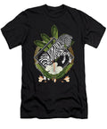 Elegant Hawaiian Zebra Lover Leaf Floral Savannah Animal Thomas Larch T-Shirt