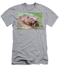 European Beaver Feeding in Water Alhama River Ebro Eduardo Blanco Natureplcom T-Shirt