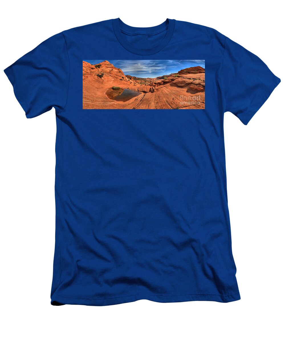 Eye of the Desert Panorama Adam Jewell T-Shirt