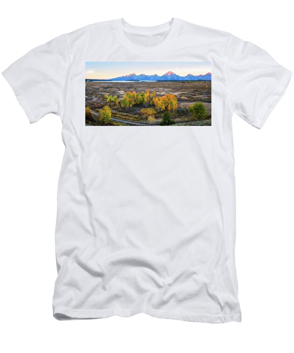 Fall At Grand Teton Panorama Alex Mironyuk T-Shirt