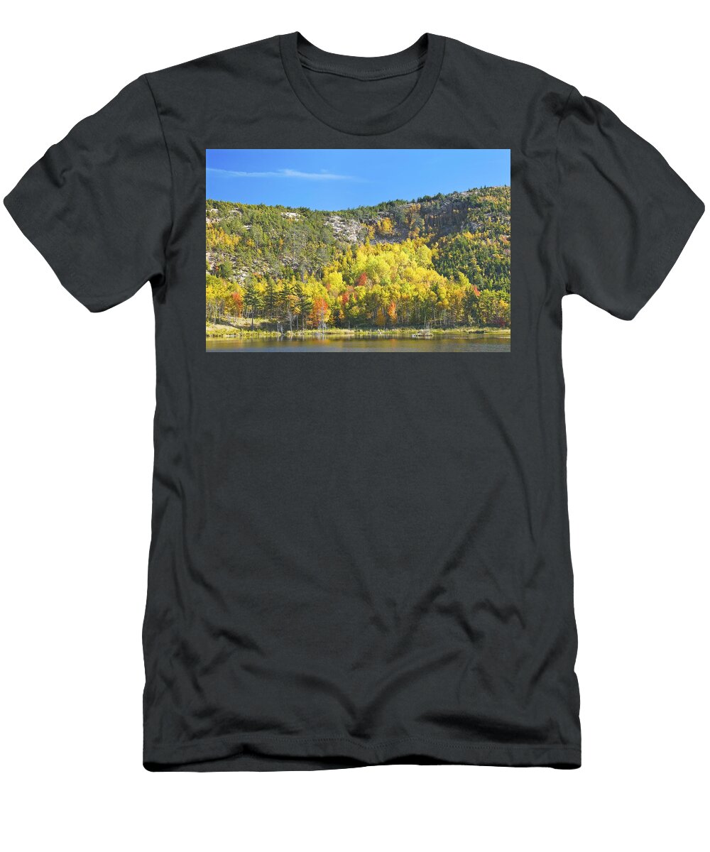 Fall Beaver Dam Pond Acadia National Park Keith Webber Jr T-Shirt
