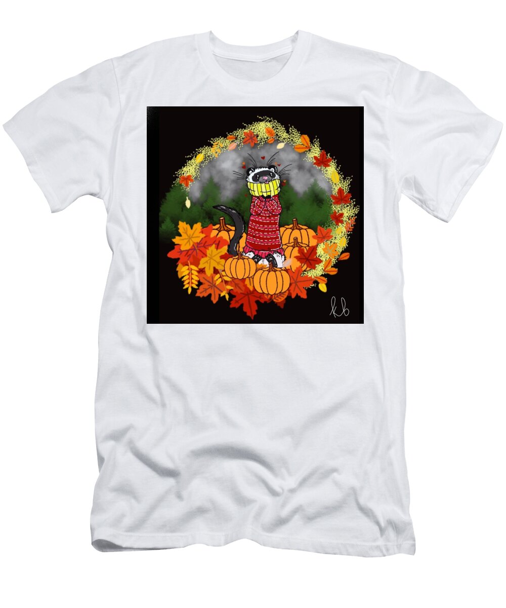Fall Ferret Kassahndra Boivin T-Shirt