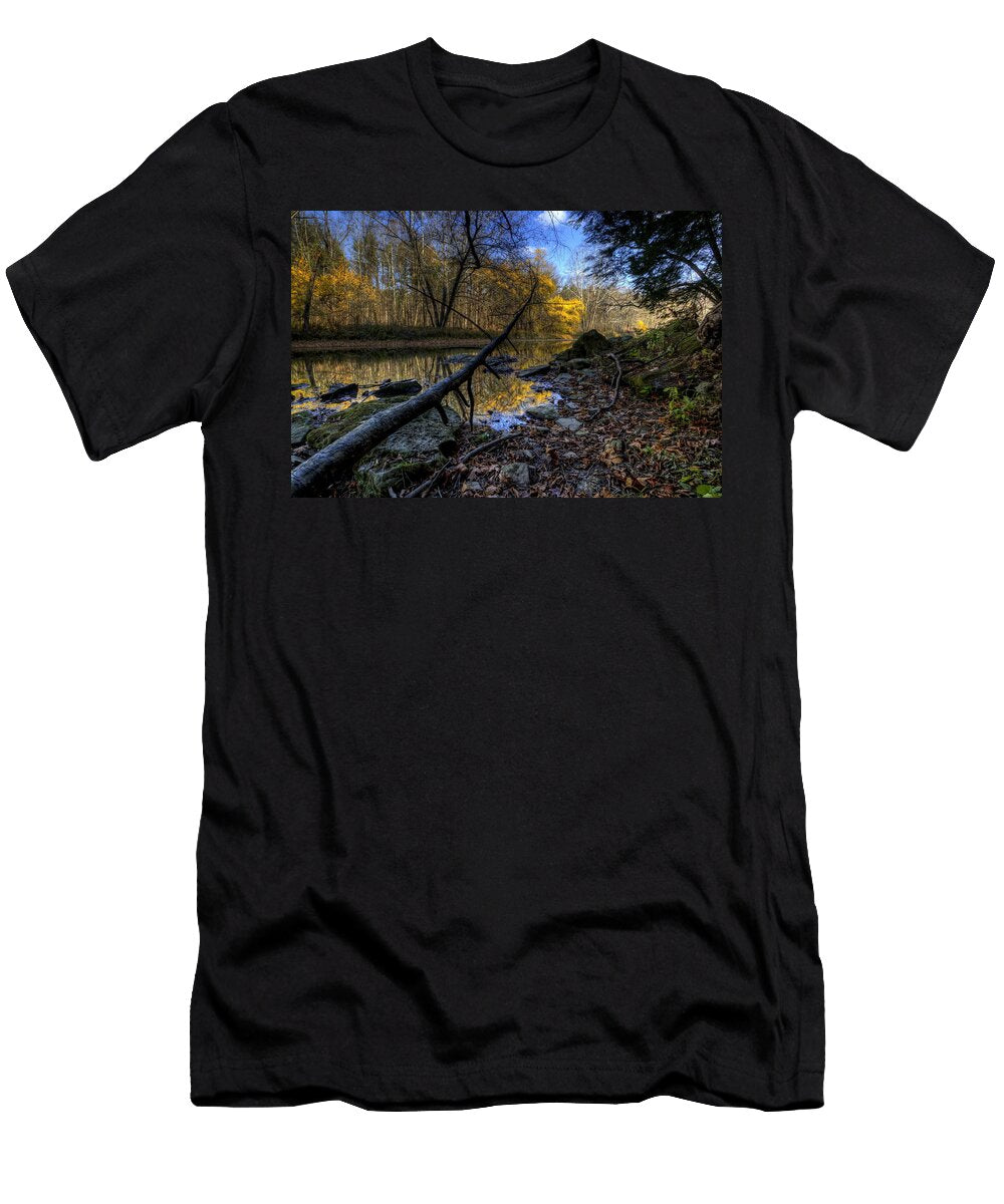 Fall Scenery on the River David Dufresne T-Shirt