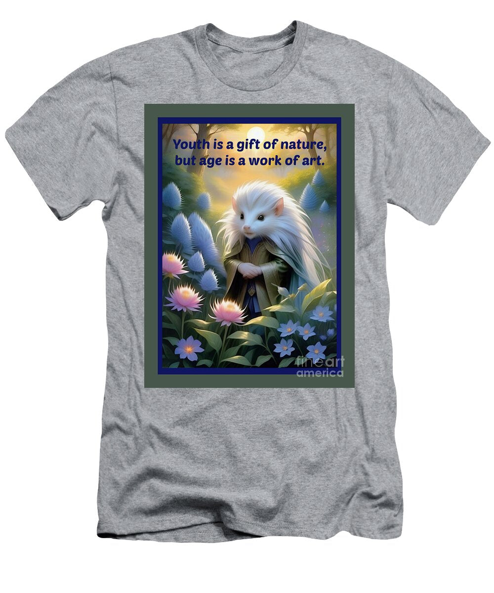 Fantasy Hedgehog Wise Quote Julie Valle T-Shirt