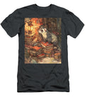 Fennec Fox Fennec Fox in a Dusty Library Library Setting Ancient Books Clint Mclaughlin T-Shirt