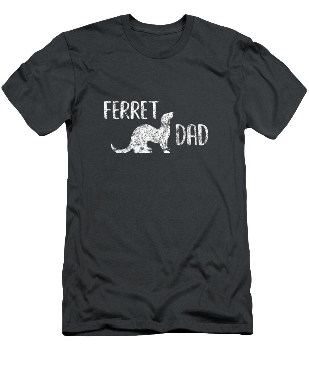 Ferret Dad Men and Boys with Pet Ferrets National Pet Day Noor5avarr T-Shirt