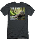 Ferret Drinks From a Forest Stream Les Palenik T-Shirt