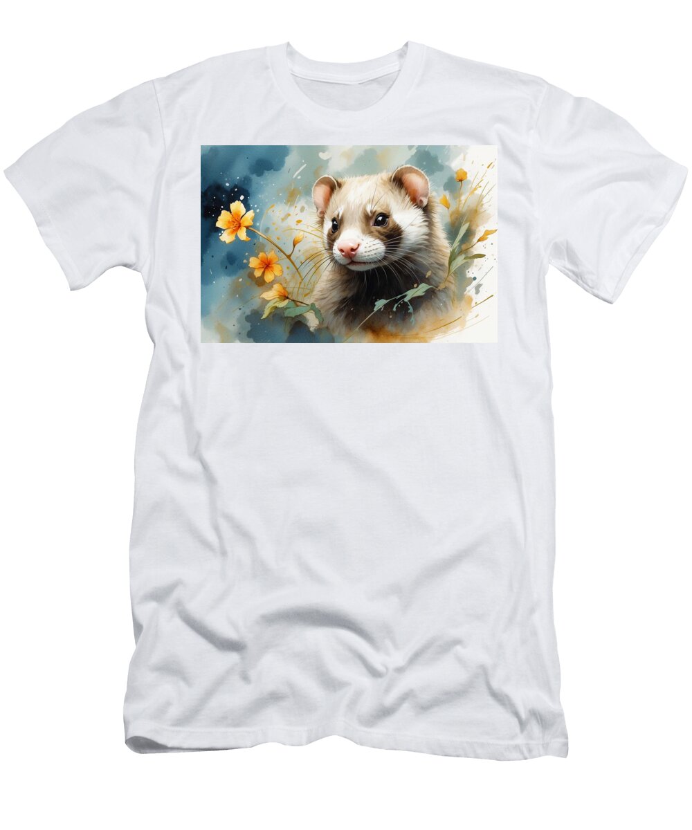 Ferret Fables Whiskered Tales of Cute Chaos Ashira Creations T-Shirt