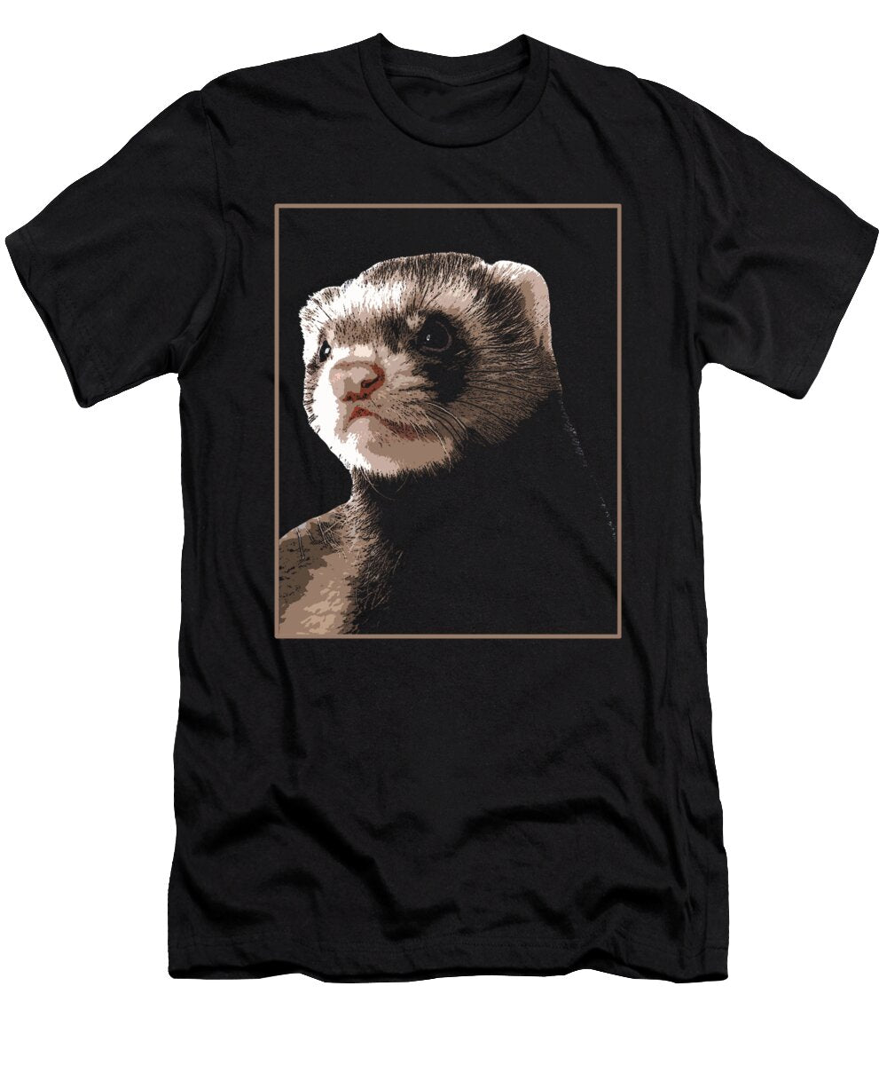 Ferret Furry Animal Weasel Ferret Crazy Squirrel T-Shirt