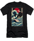 Ferret Kanagawa Wave Surf Surfboard Japanese Art Ferret Lover Job T-Shirt