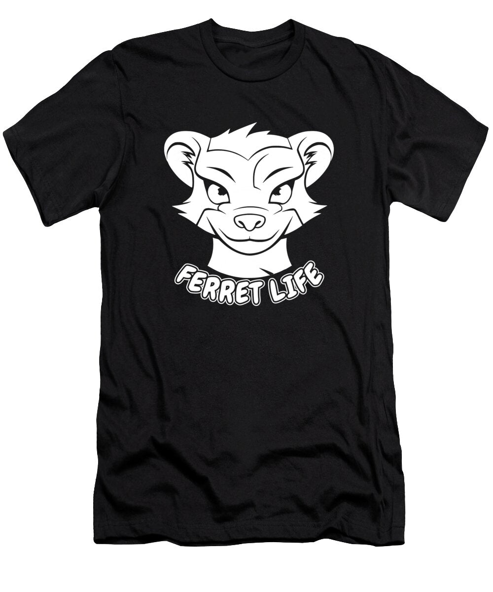 Ferret Life Furry Weasel Animal Ferret Crazy Squirrel T-Shirt