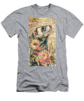 Ferret Mammal Floral Ferret Portrait Elmer Powers T-Shirt