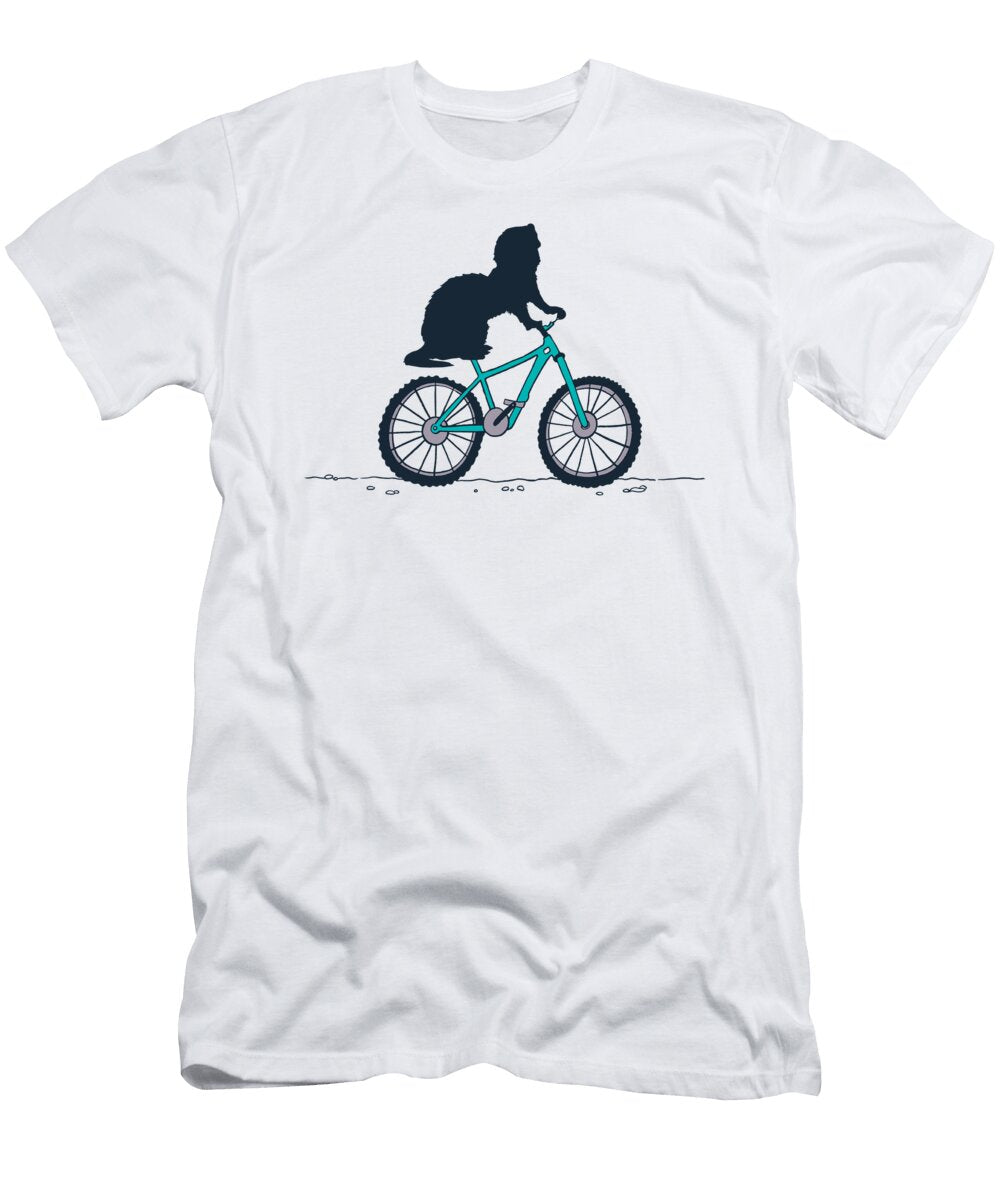 Ferret on a Bicycle Tenshirt T-Shirt