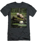 Ferret on Mossy Log By Pond Les Palenik T-Shirt