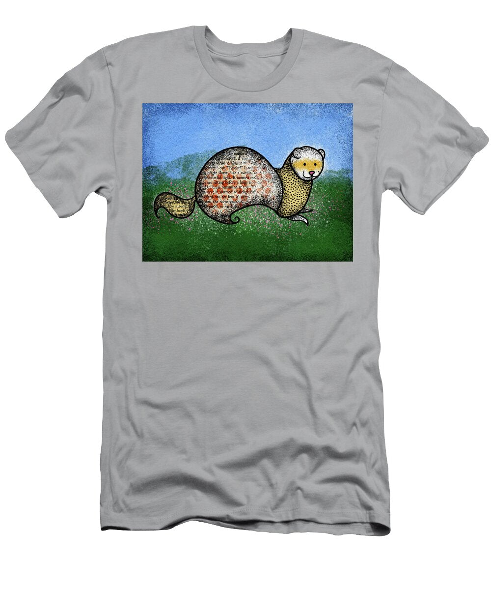 Ferret on the Lawn Flo Karp T-Shirt