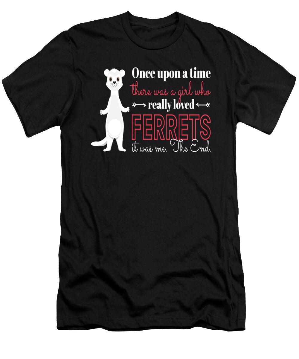 Ferret Really Loved Ferrets Moon T-Shirt