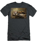 Ferret Resting on Mossy Log Mindscape Arts T-Shirt