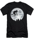 Ferret Riding Moon Bike Halloween Lunar Cycling Wowshirt T-Shirt