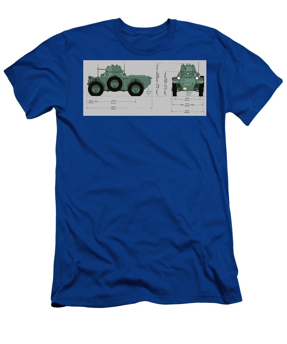 Ferret Scout Car Dimensions Roy Pedersen T-Shirt