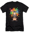 Ferret with Colored Splatters Tenshirt T-Shirt