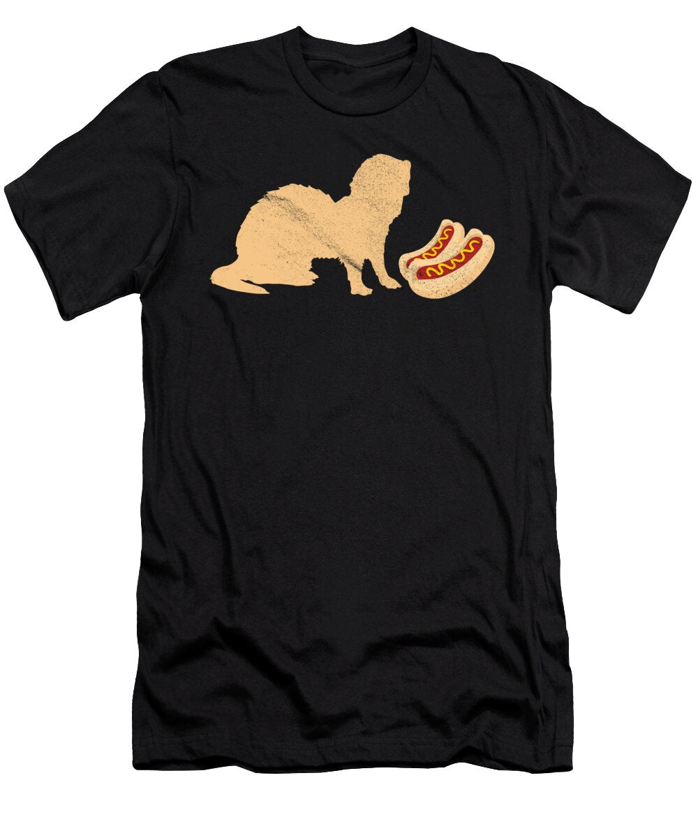 Ferret with Hot Dogs Tenshirt T-Shirt