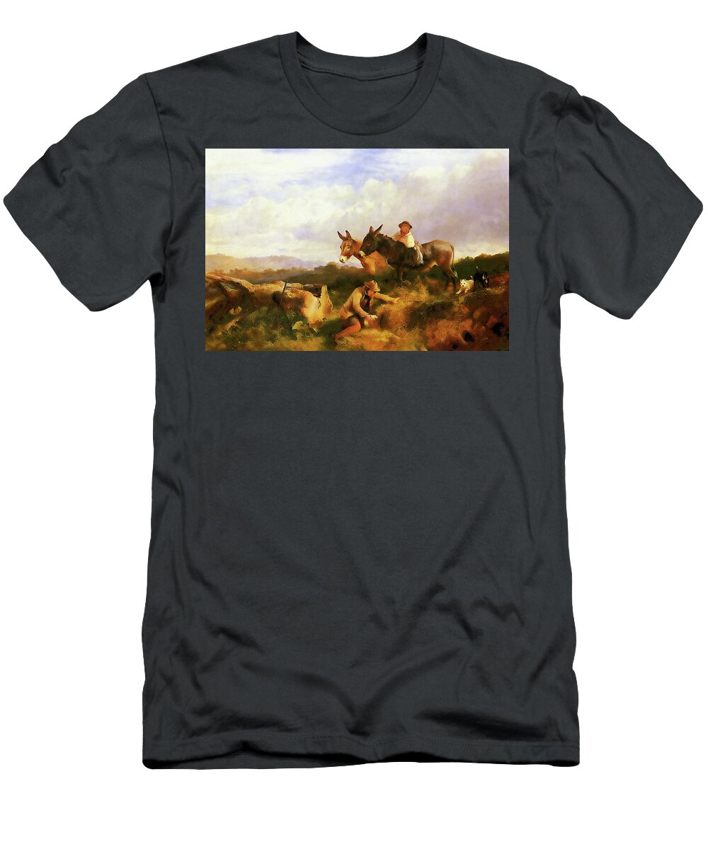 Ferreting in Surrey Media Impasto Paper T-Shirt