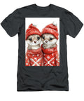 Ferrets Adorable Otters in Winter Sweaters a Christmas Delight Rhys Jacobson T-Shirt