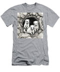 Ferrets Peeking Out of Tubes or Tunnels Together Within Habitats Rhys Jacobson T-Shirt