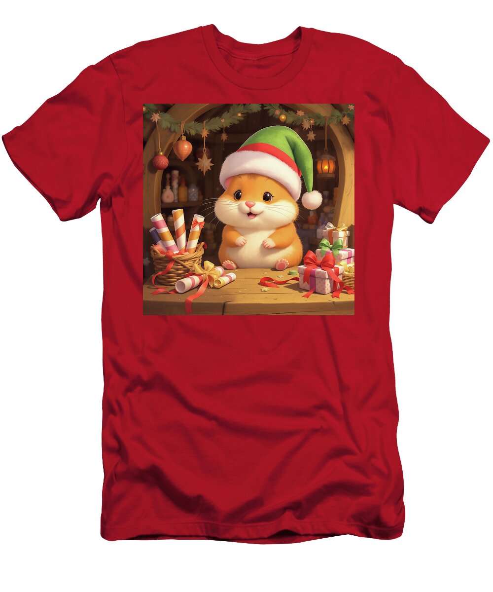 Festive Hamster with Gifts Charlesy T-Shirt