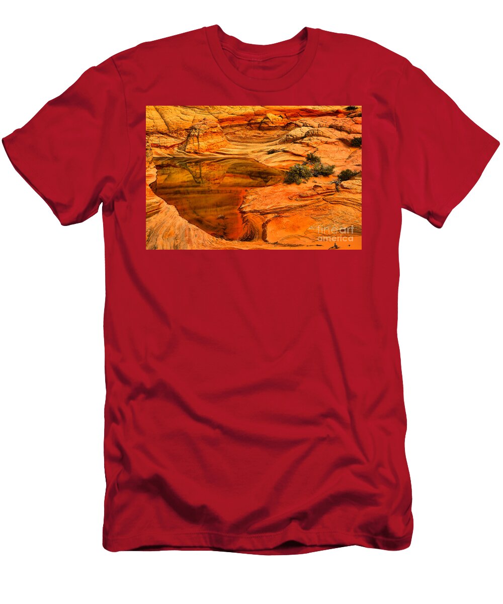 Fiery Desert Reflections Adam Jewell T-Shirt