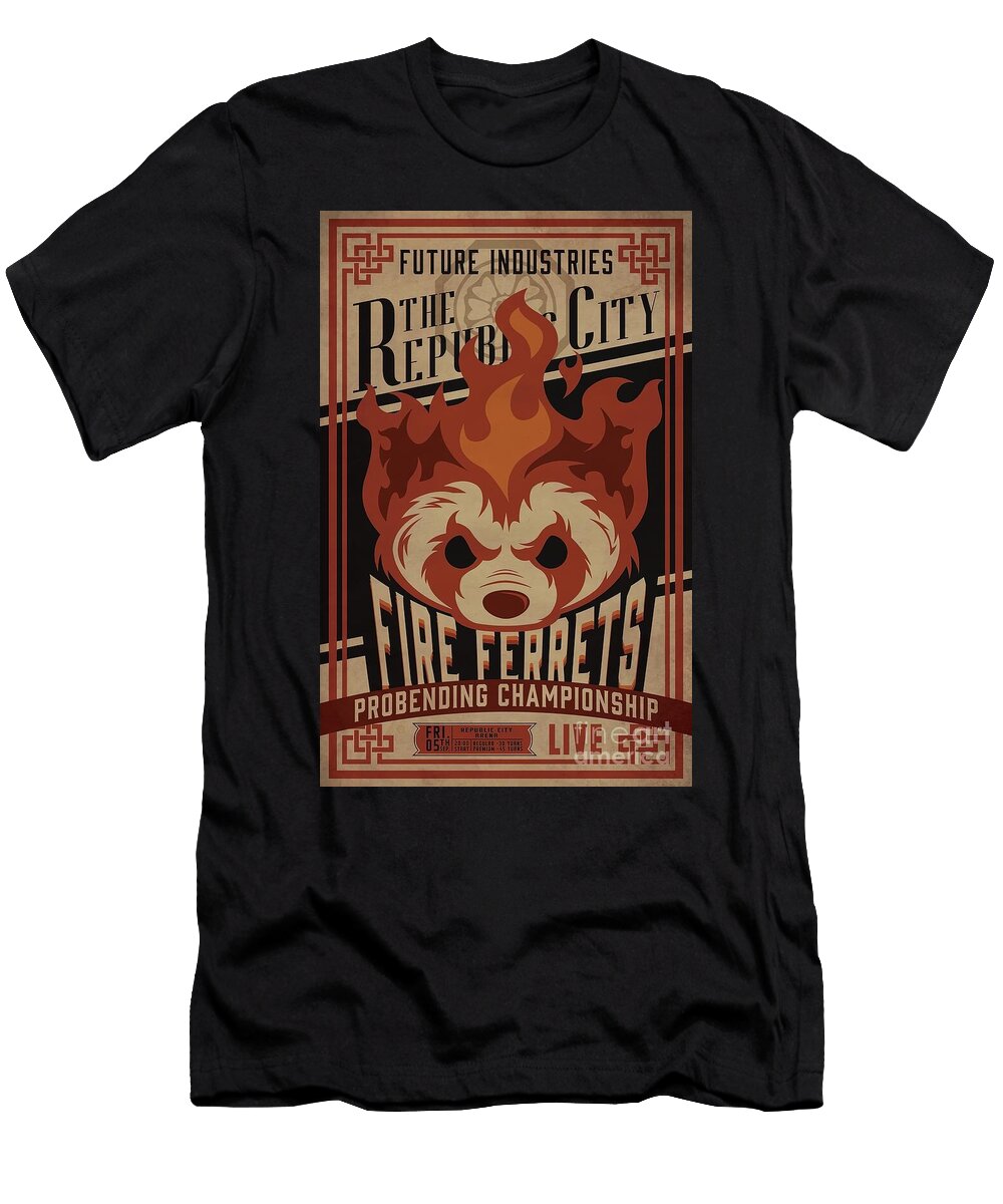 Fire Ferrets Vintage Boxing Christian Hall T-Shirt