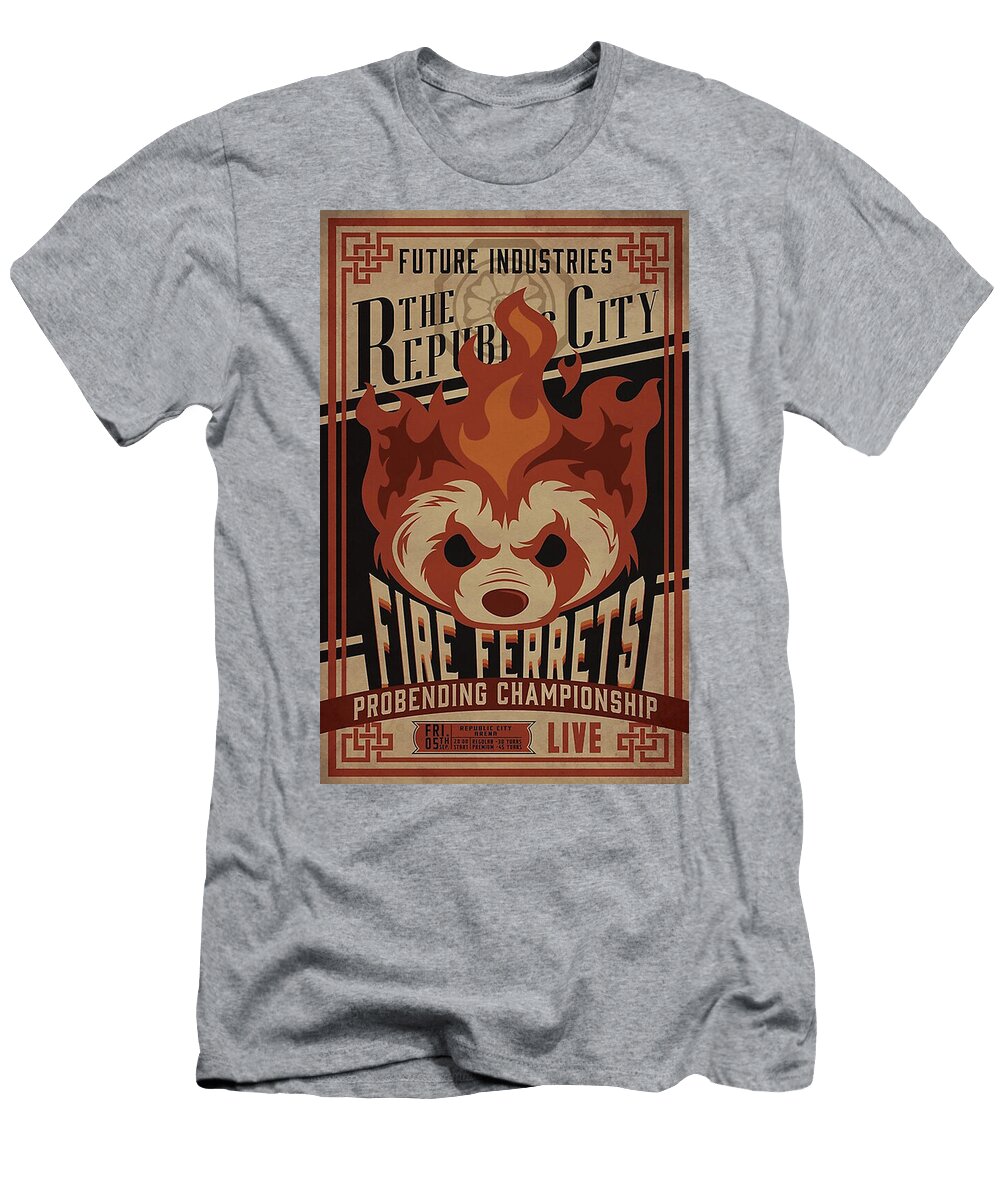 Fire Ferrets Vintage Boxing Steve Robinson T-Shirt