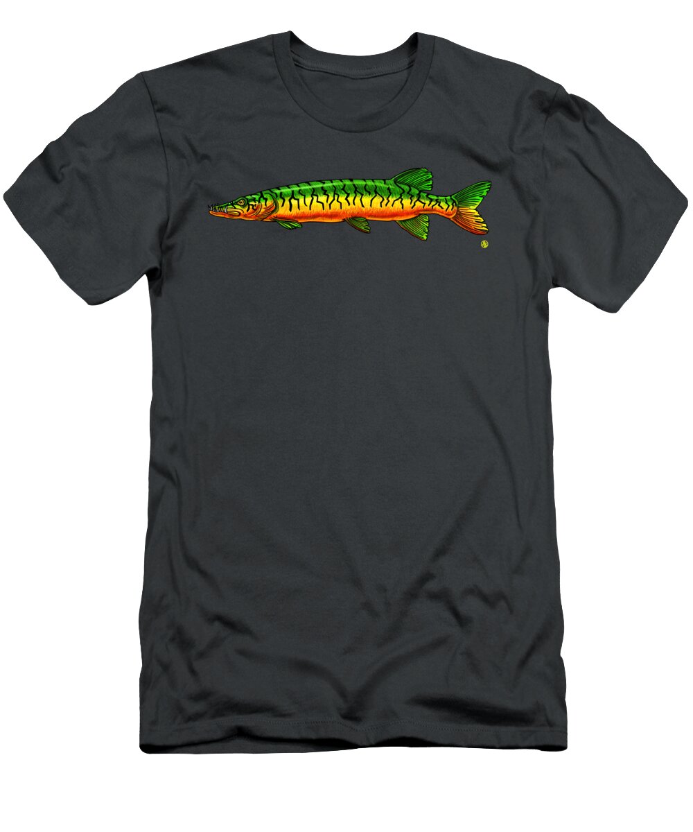 Firetiger Muskie David Burgess T-Shirt