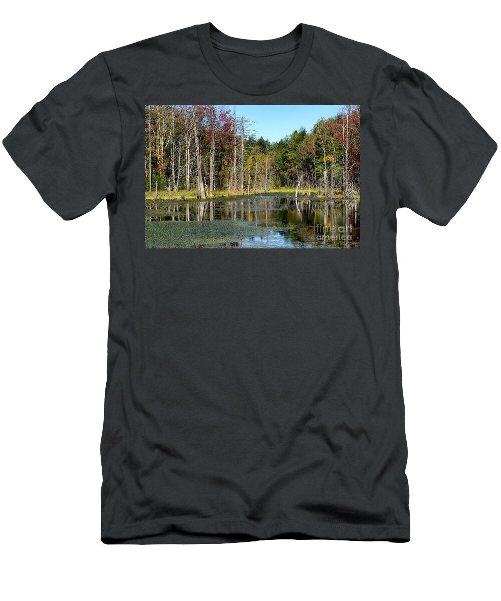 First Day of Fall Beaver Pond Thomas R Fletcher T-Shirt