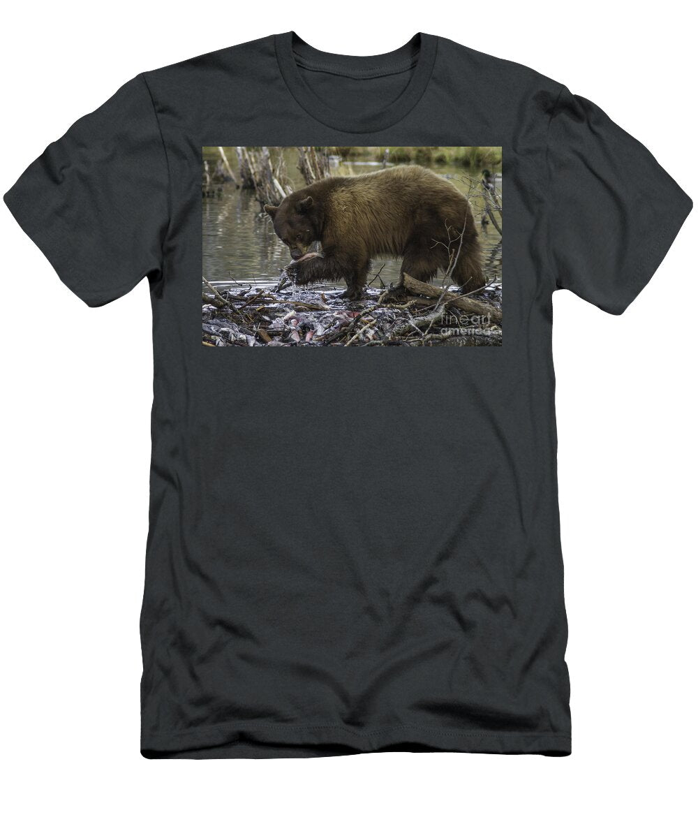 Fishing Black Bear Mitch Shindelbower T-Shirt