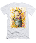 Floral Animal Shrew Pup Cute Ferret Autumn Colors Elmer Powers T-Shirt
