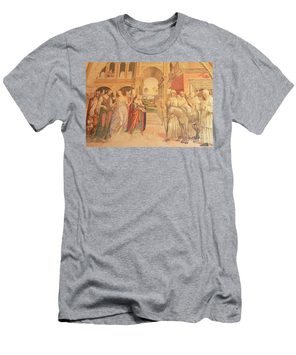 Florent Sends Loose Women to the Monastery From the Life of St Benedict 1497 98 L Signorelli T-Shirt