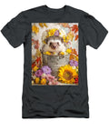 Flower Crown Hedgehog Cute Hedgehog Portrait Hedgehog African Pygmy Autumn Floral Still Life Elmer Powers T-Shirt