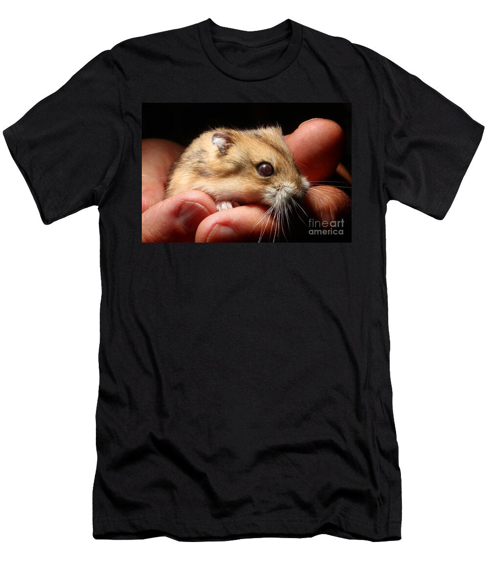 Fluffy Hamster in Hands Wernher Krutein T-Shirt