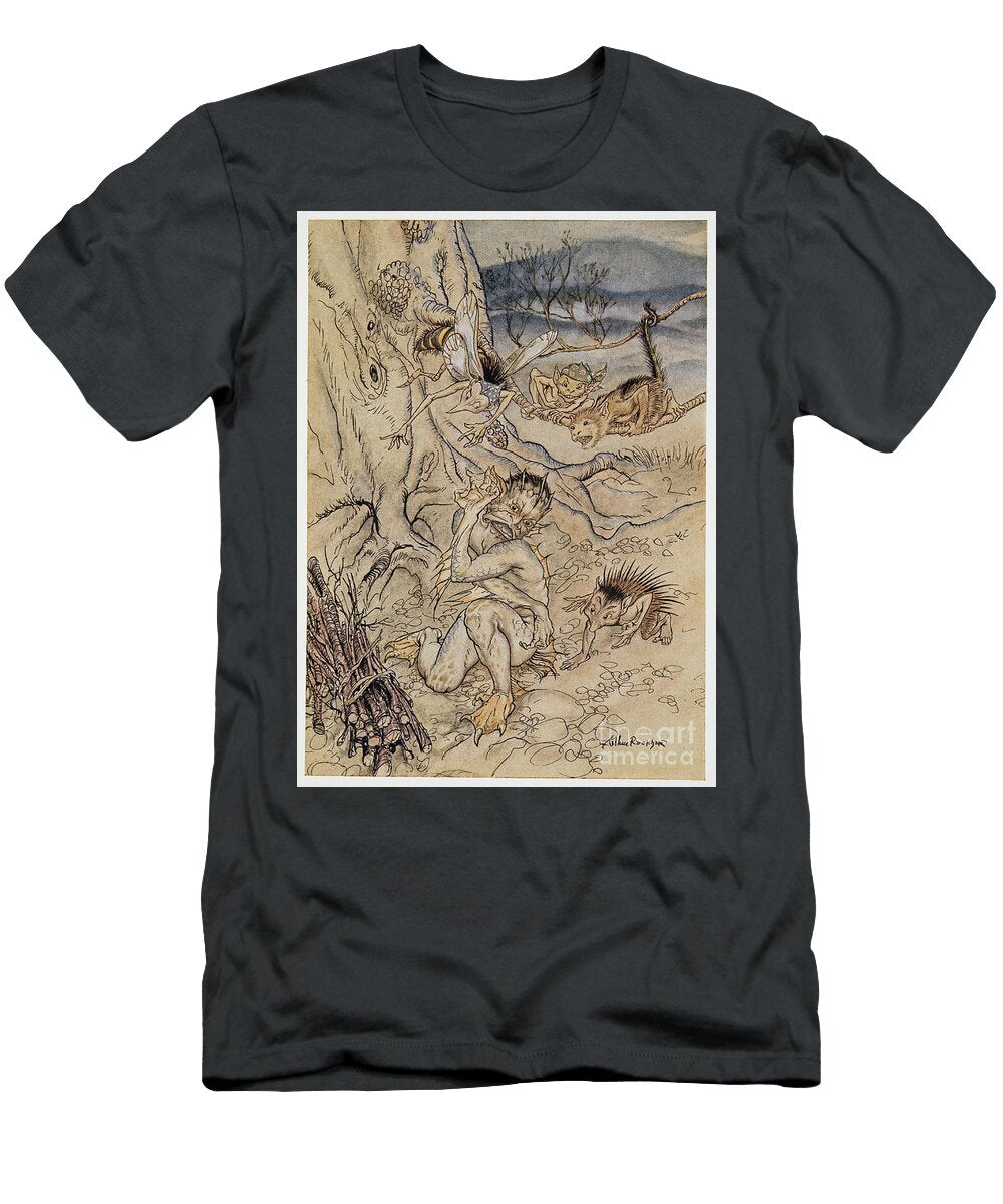 For Every Trifle Are They Set Upon Me From the Tempest By Shakespeare Arthur Rackham T-Shirt