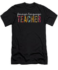 Foreign Language Teacher Life Leopard Educator Appreciation Jensen Cena T-Shirt