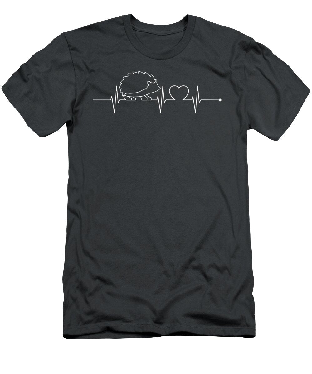 Forest Animal Lover Love Heart Heartbeat Hedgehog Vikrap Arlah T-Shirt
