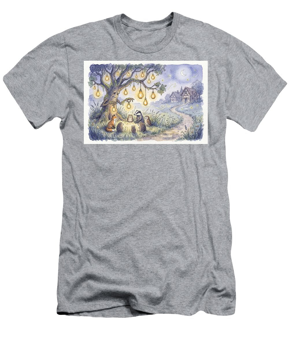 Forest Animals Gather Under Glowing Tree Ego Crash T-Shirt