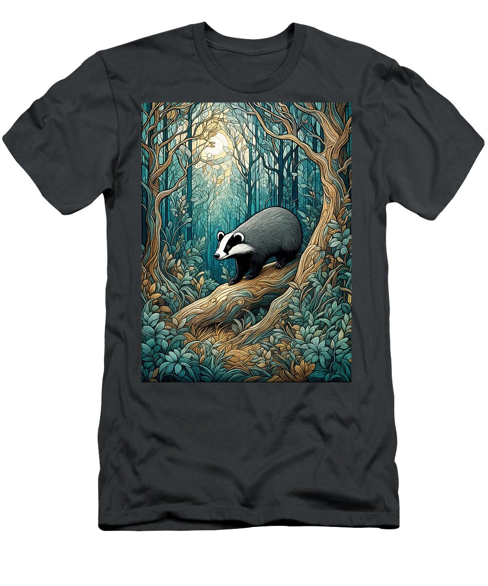 Forest Badger Philip Openshaw T-Shirt