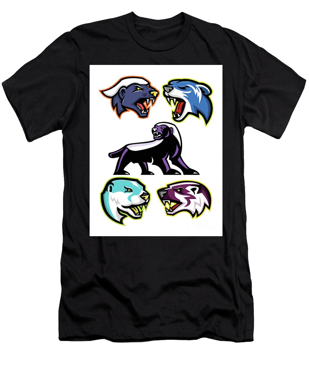 Fossorial Carnivores and Mammals Mascot Collection Aloysius Patrimonio T-Shirt