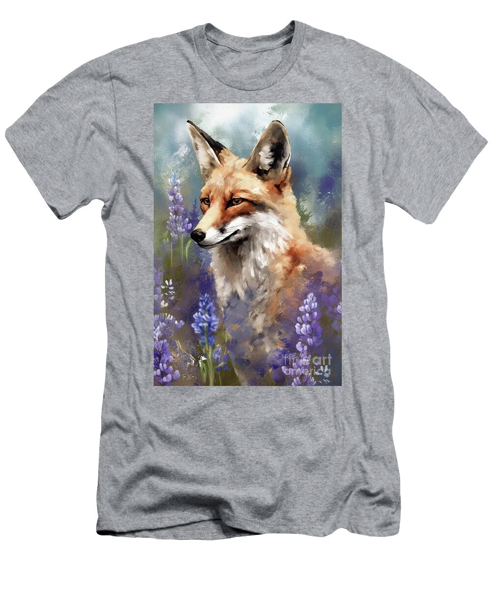Fox in the Lupines Tina Lecour T-Shirt